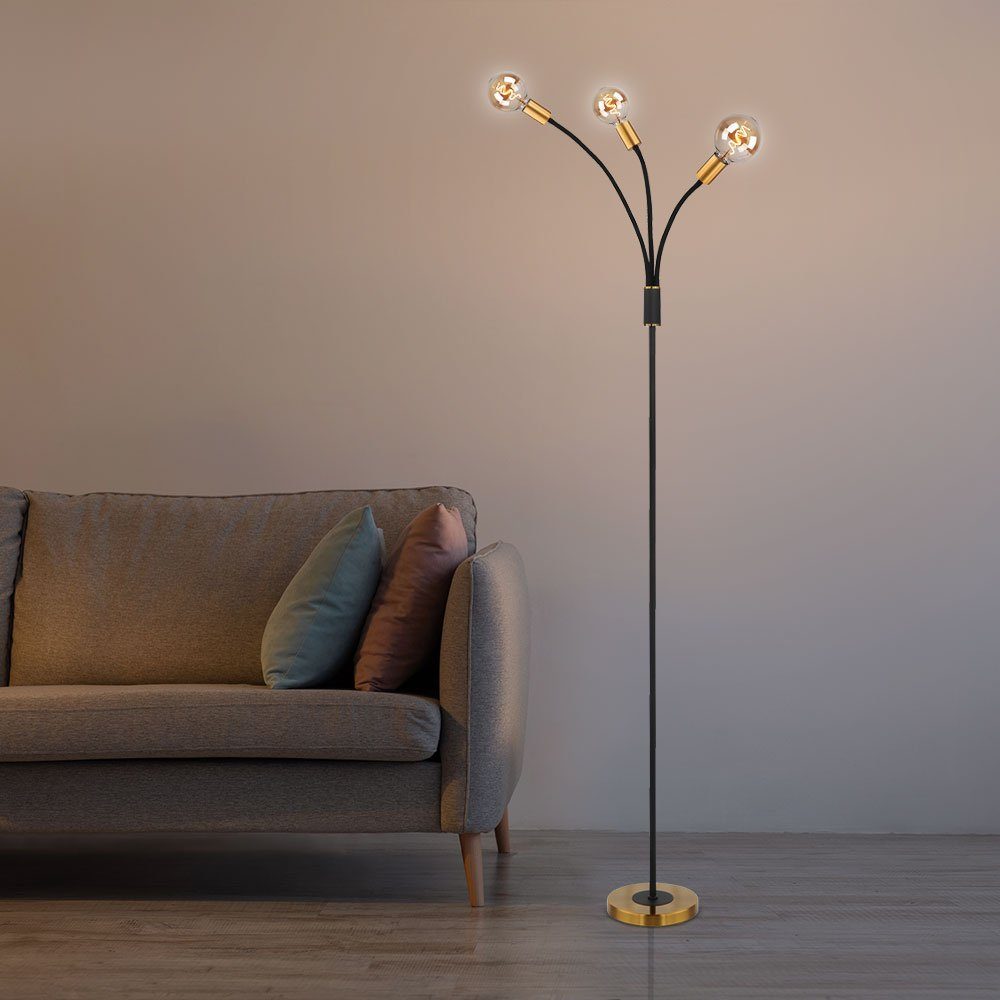 Globo Stehlampe, Leuchtmittel nicht Wohn Steh Leuchte Stand Arbeits Zimmer inklusive, Vintage verstellbar