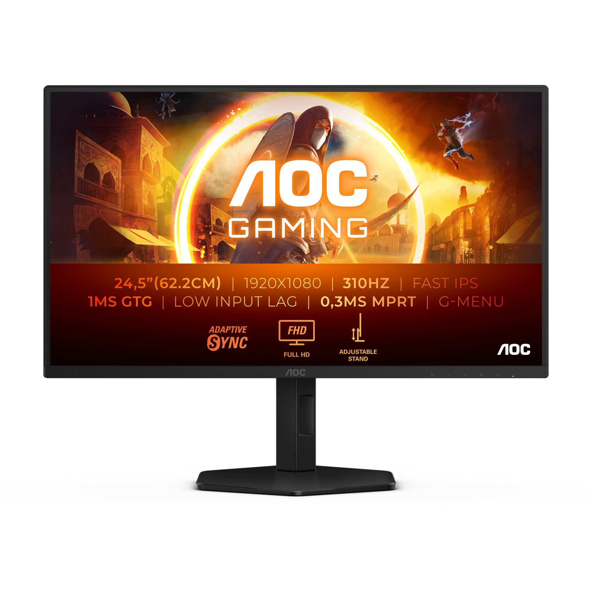 AOC AOC 25G4SXU, Gaming-Monitor, (FullHD, Fast-IPS, TFT-Monitor (1920 x 1080 px)