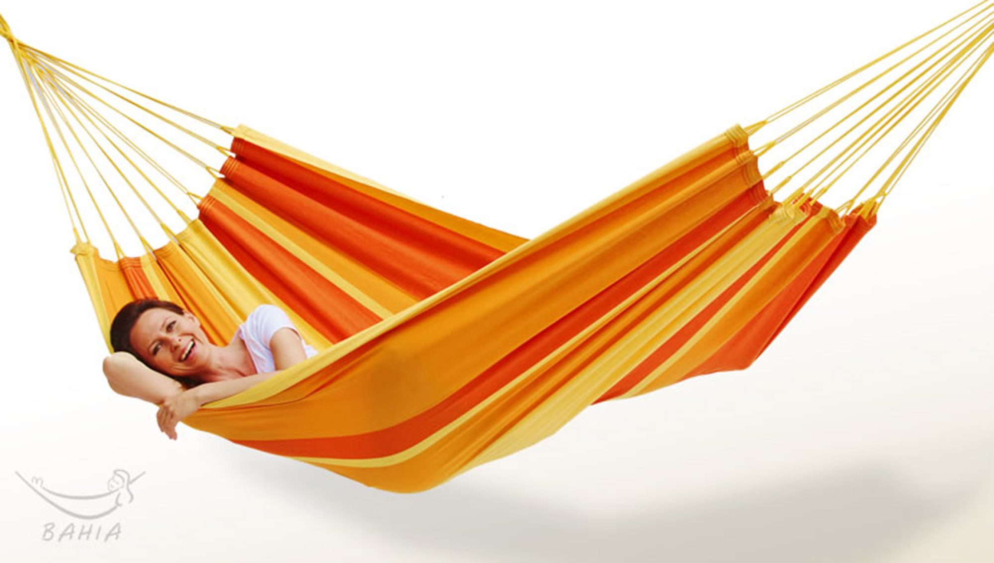 Bahia Hängematte Single Hängematte Sonne L BAHIA - fair trade Tuchhängematte, fair gehandelt