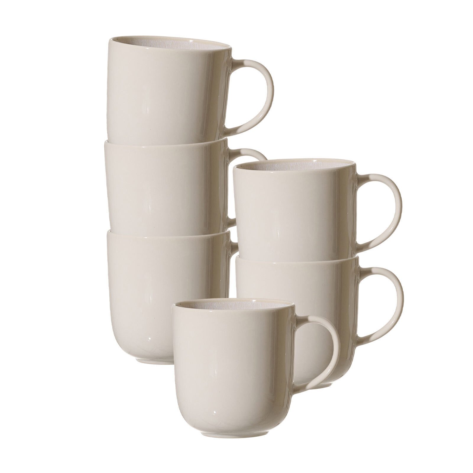 Ritzenhoff & Breker Becher Laredo Kaffeebecher 400 ml 6er Set, 6-tlg., Steinzeug