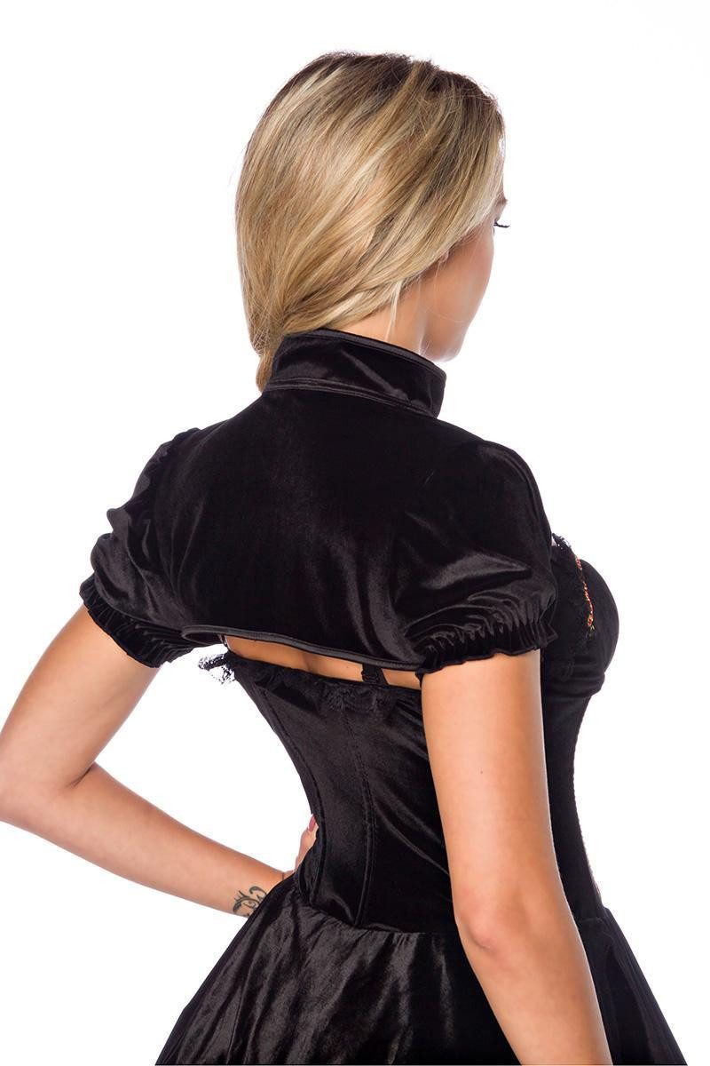 Atixo Bolerojacke Bolero aus Stretchsamt stylisch