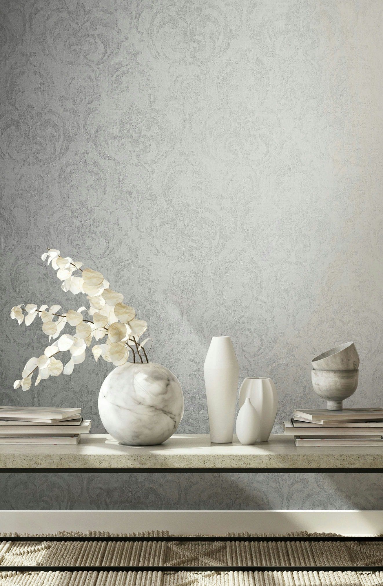 Marburg Vliestapete Regal Radiance, ornamental, moderne Tapete für Wohnzimmer Schlafzimmer Küche