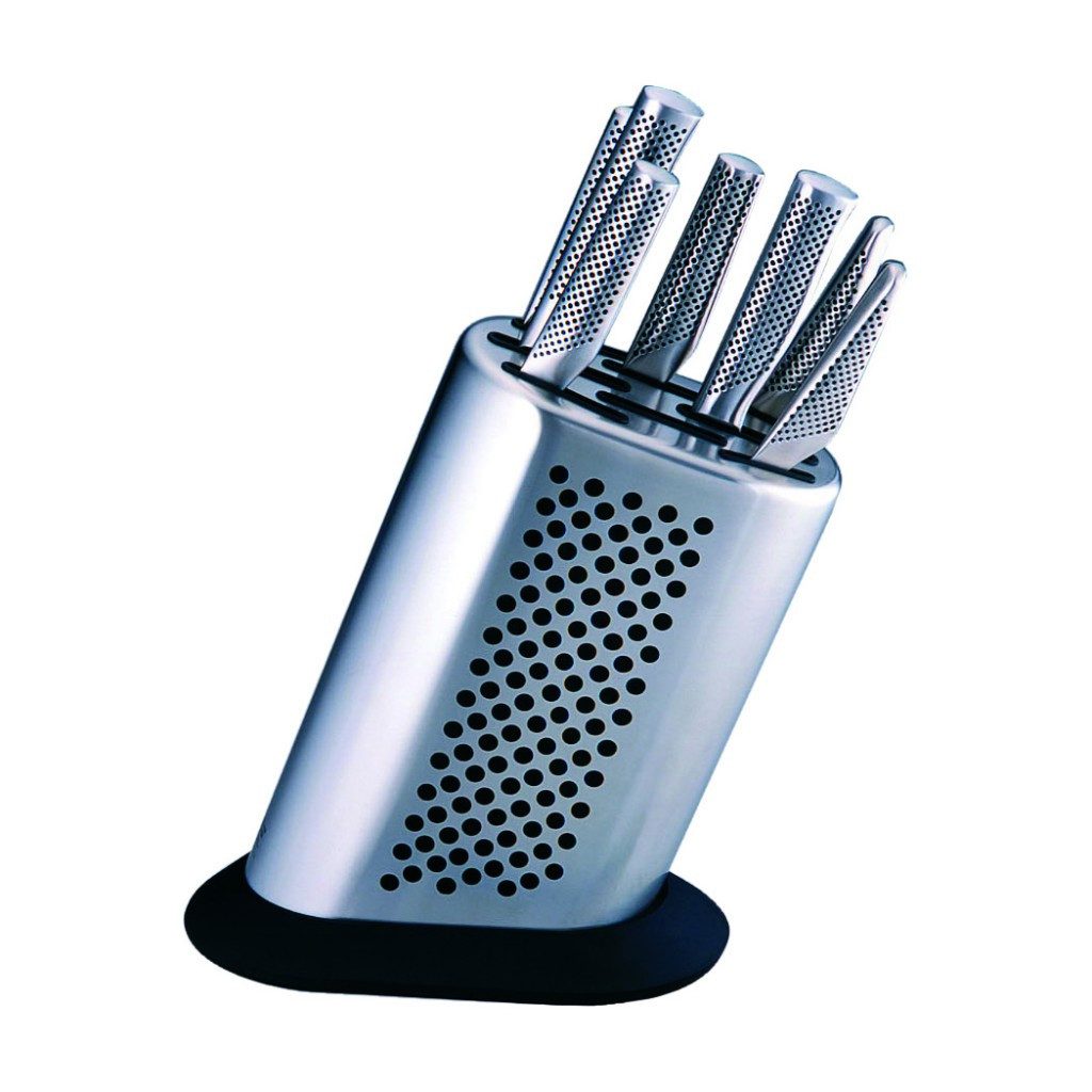 GLOBAL Messerblock Messerblock für 8 Messer mit Punkten