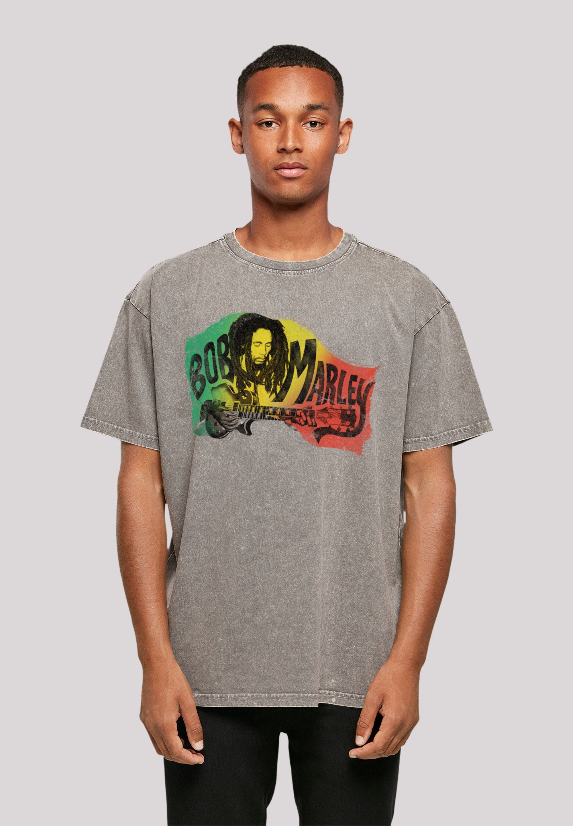 By Musik, Music Premium Chords Qualität, F4NT4STIC Rock Asphalt T-Shirt Marley Off Reggae Bob