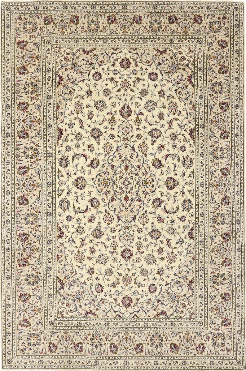 Orientteppich Keshan 198x305 Handgeknüpfter Orientteppich / Perserteppich, Nain Trading, rechteckig, Höhe: 12 mm