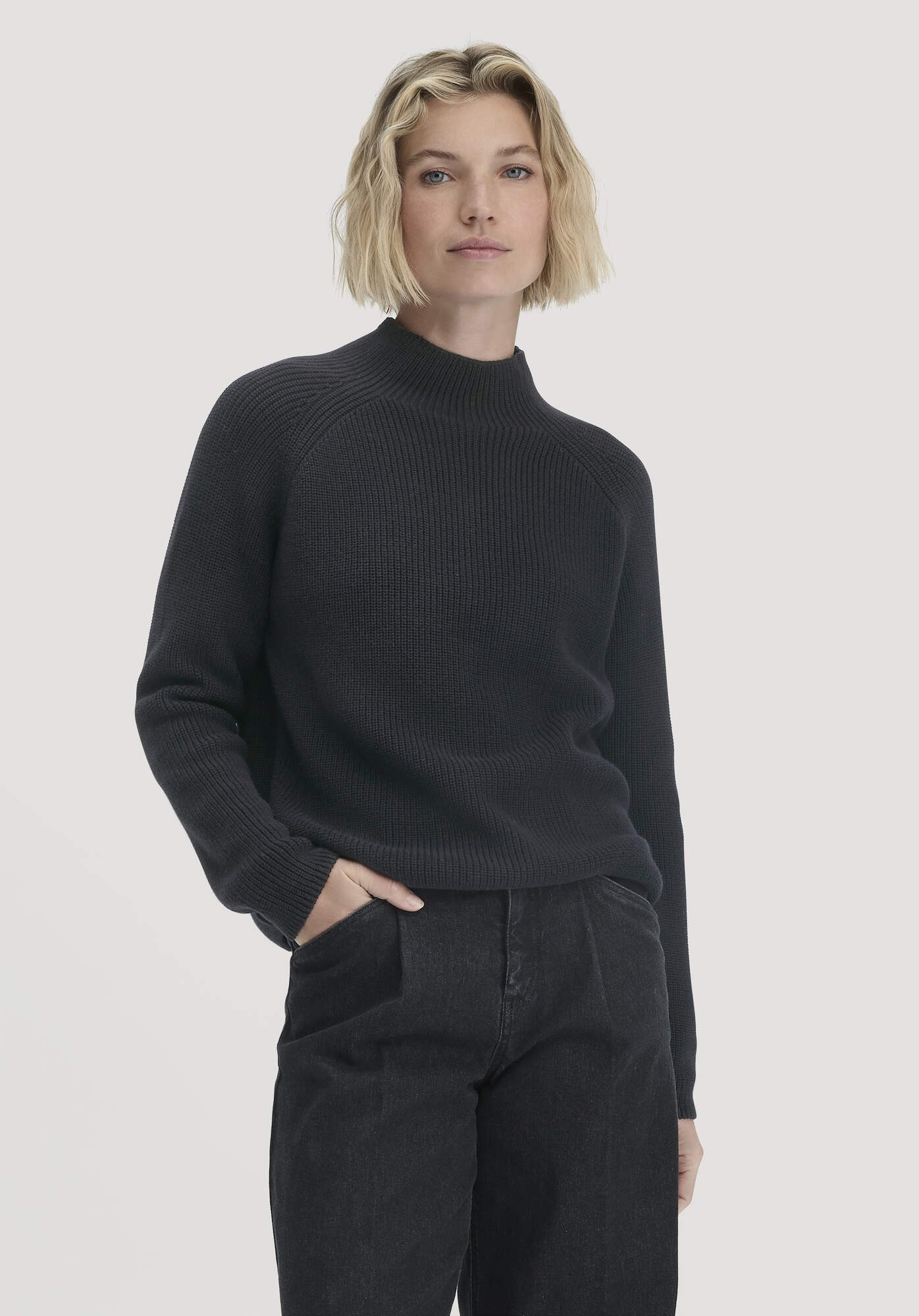 Hessnatur Strickpullover Relaxed aus reiner Bio-Baumwolle (1-tlg) günstig online kaufen