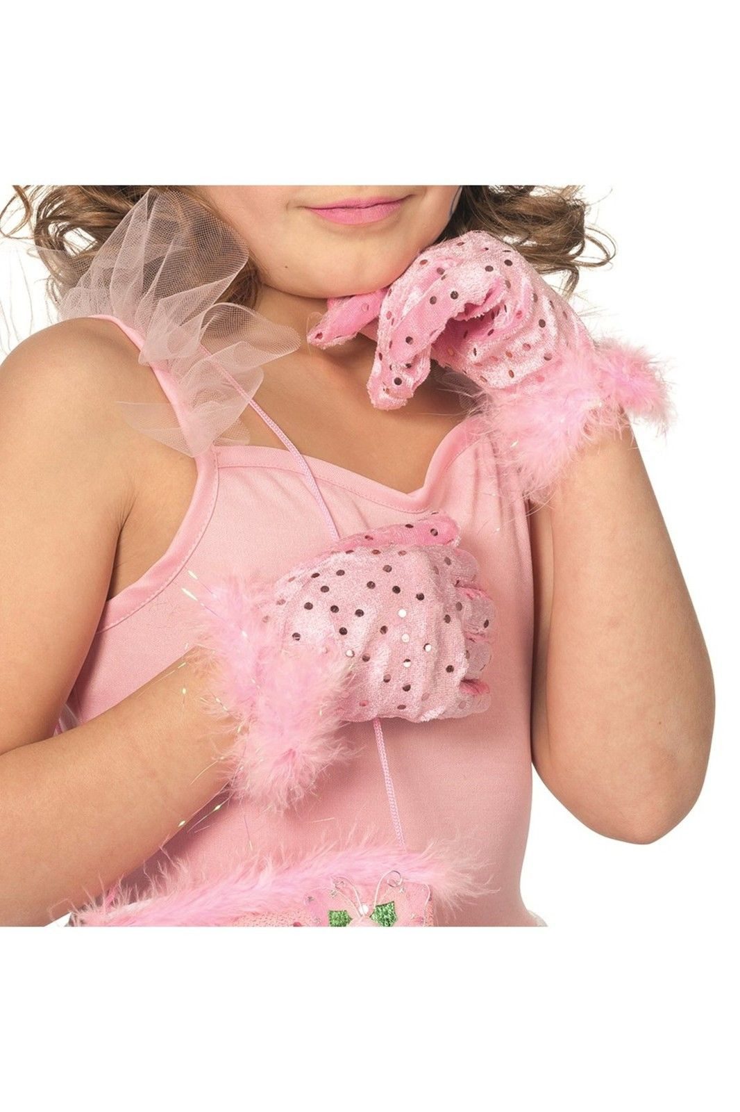 Wilbers Kostüm Handschuhe Prinzessin rosa