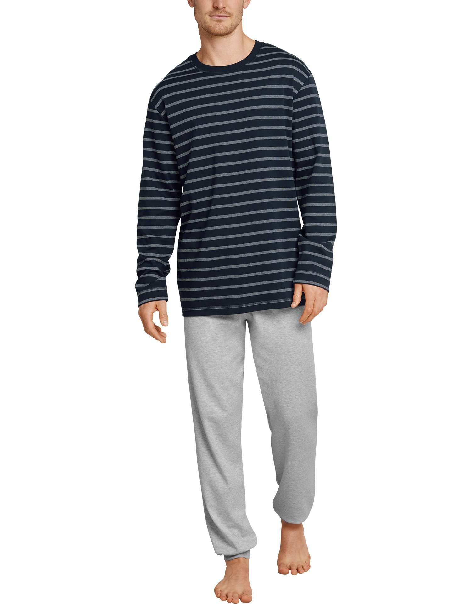 Schiesser Pyjama »Family« (Set, Set) Herren Schlafanzug lang, Interlock,  sportiver Look online kaufen | OTTO