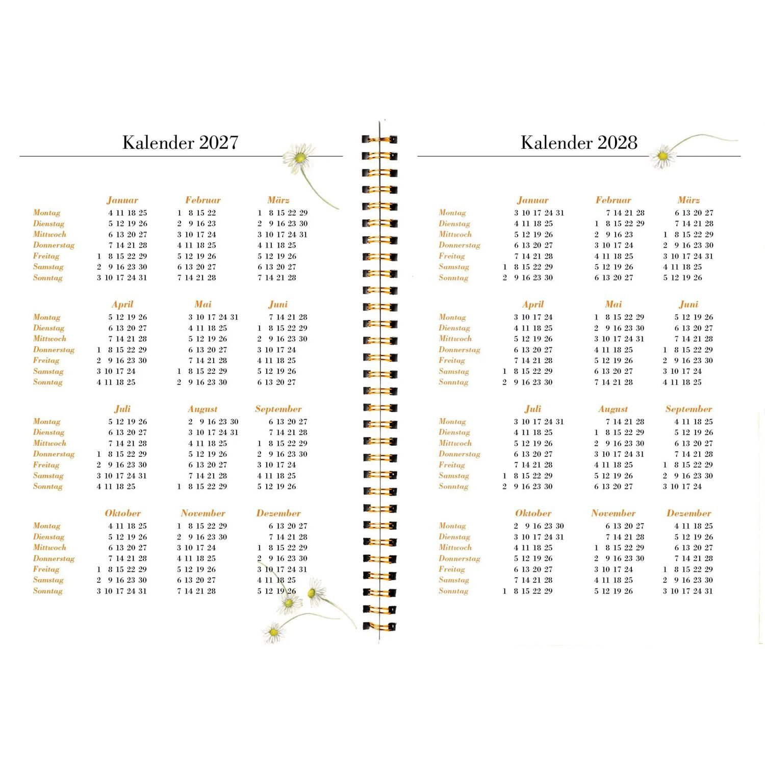Jahresplaner Naturkalender 2027