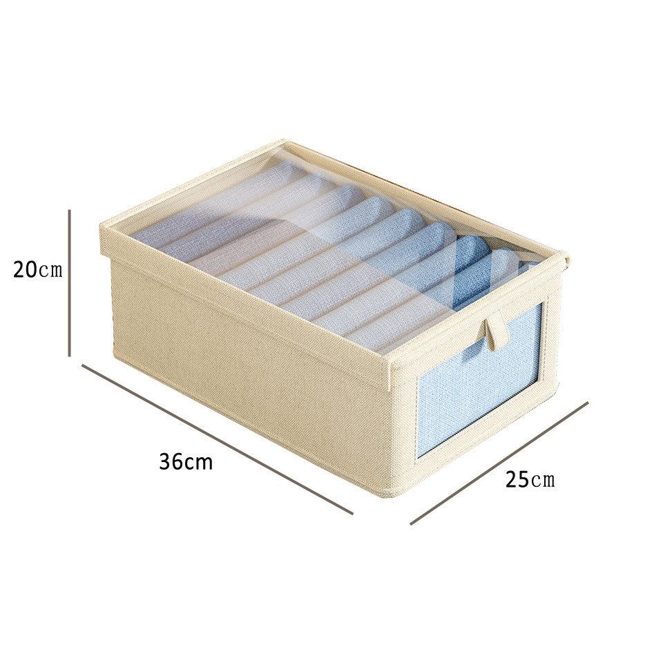 Coonoor Aufbewahrungsbox Faltbare Aufbewahrungsbox, Mit transparentem günstig online kaufen
