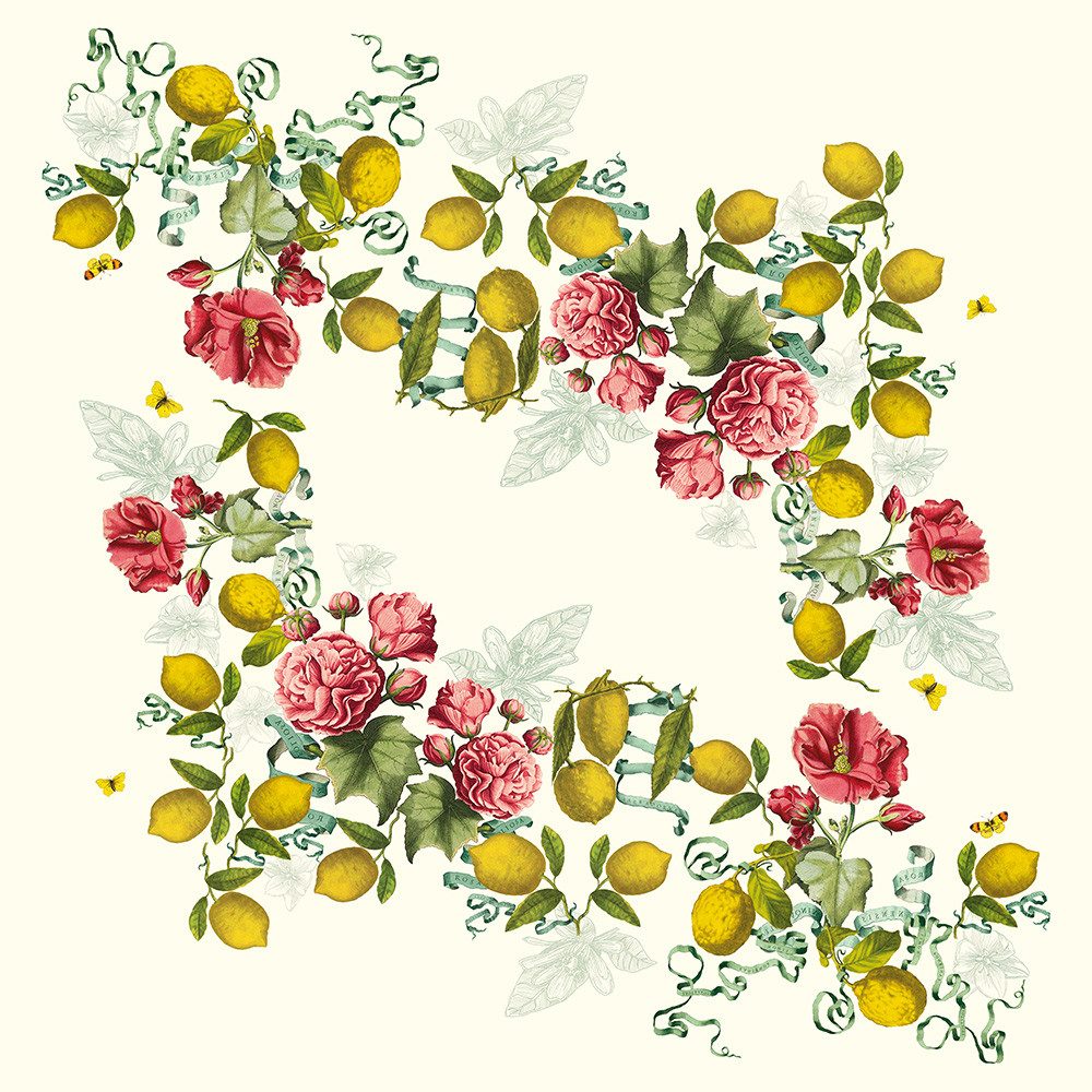 Garnier Thiebaut Tischdecke Garnier-Thiebaut Tischwäschekollektion Citrons de Menton, bedruckt