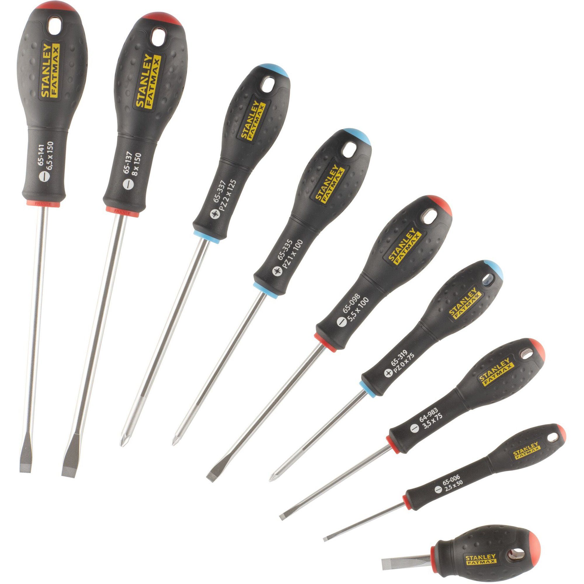 STANLEY Schraubendreher Stanley Schraubendreher-Set FATMAX, 9-teilig