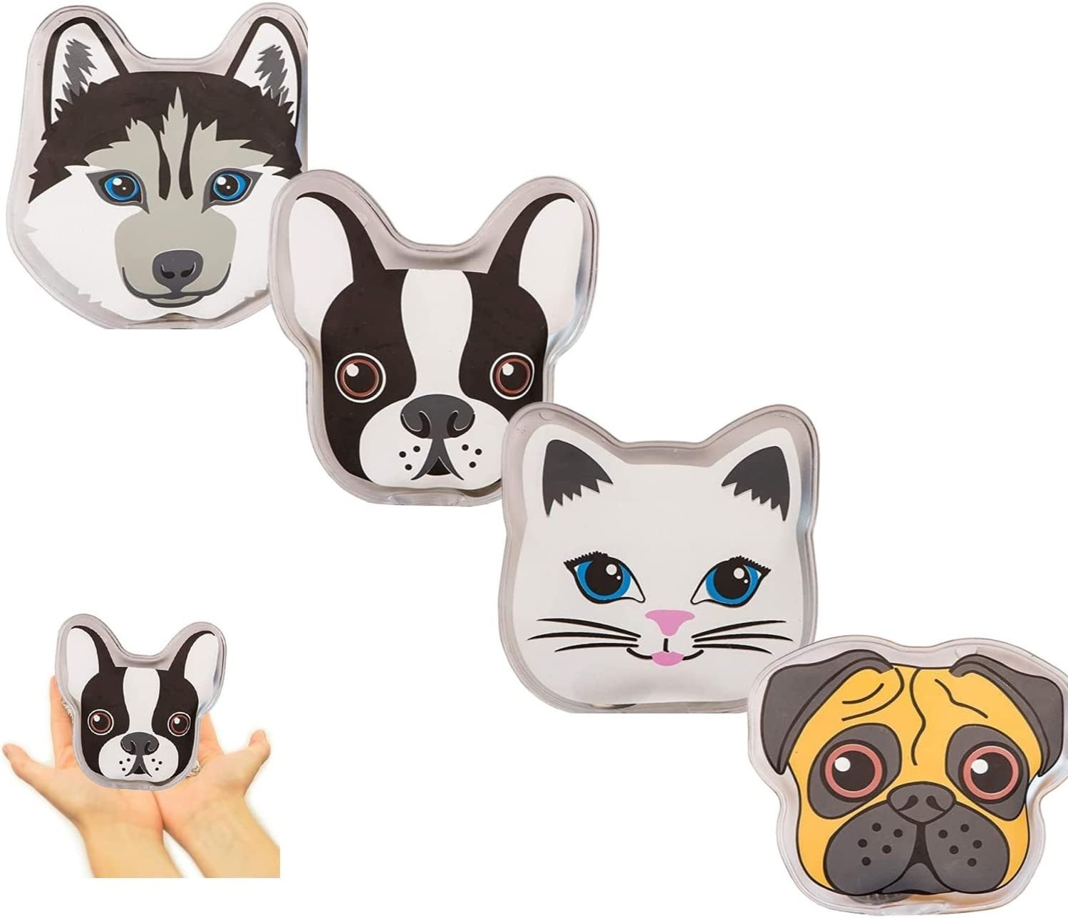 WestCraft Handwärmer Taschenwärmer Dackel, Hund, Dog - Handwärmer, widerverwendbar, Spar-Set 4-tlg., Wärmepads zum Knicken - 60 Minuten wohlige Wärme