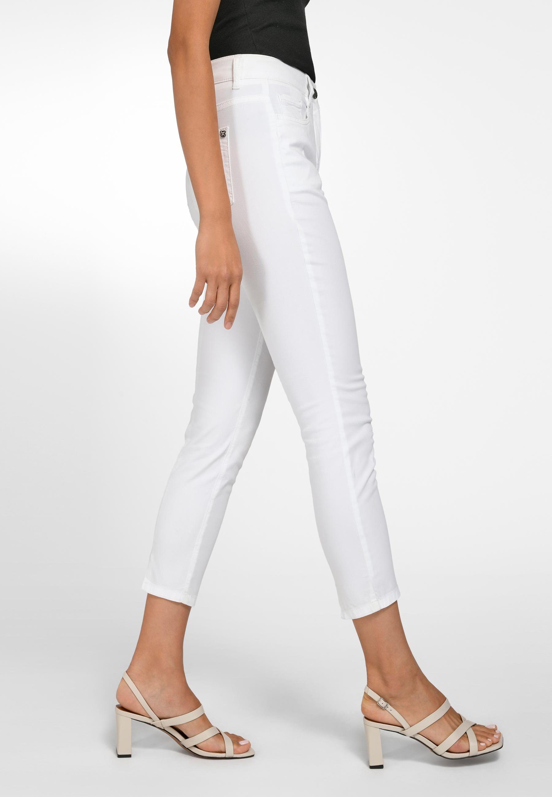 Cotton weiss Skinny-fit-Jeans Basler