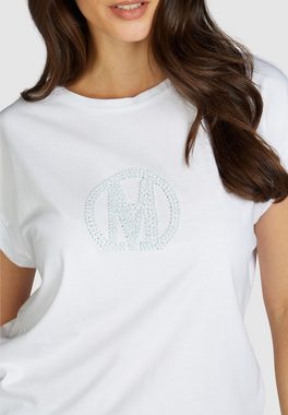 MARC AUREL T-Shirt mit Logo-Applikation