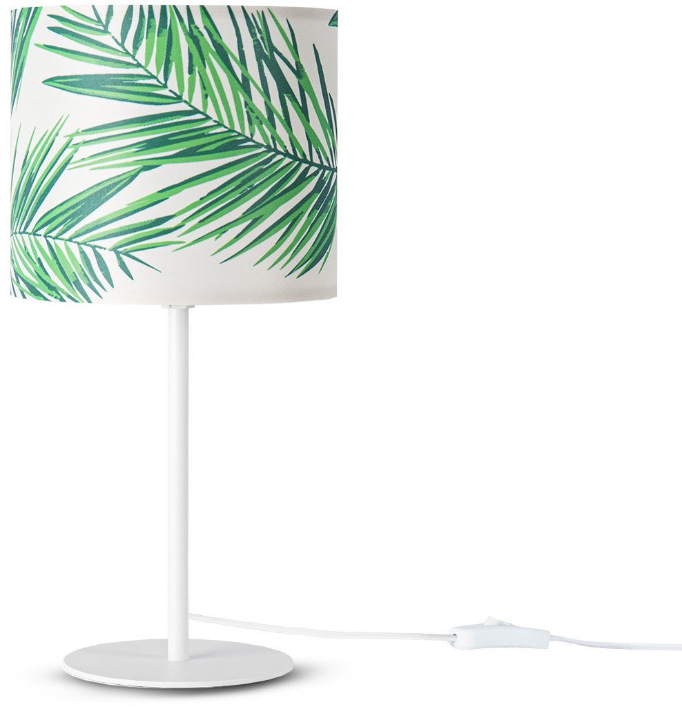 Paco Nachtlicht Jungle Lampe Ostende 537, ohne Home Lampenschirm Tischleuchte Leuchtmittel, Kinder Palme Zimmer Tisch