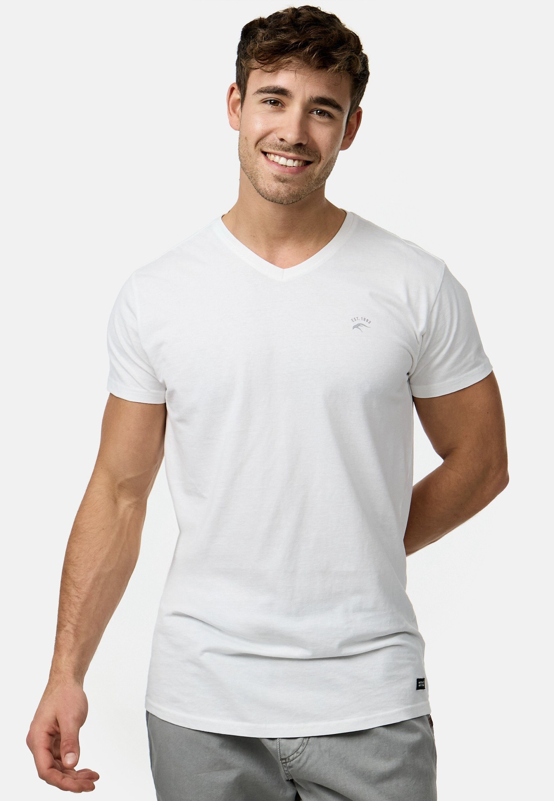 Indicode T-Shirt Herren INClever Shirt Tee Herrenshirt günstig online kaufen