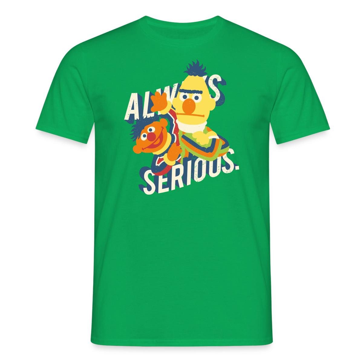 Spreadshirt Sesamstraße Always Serious Männer T-Shirt (1-tlg)