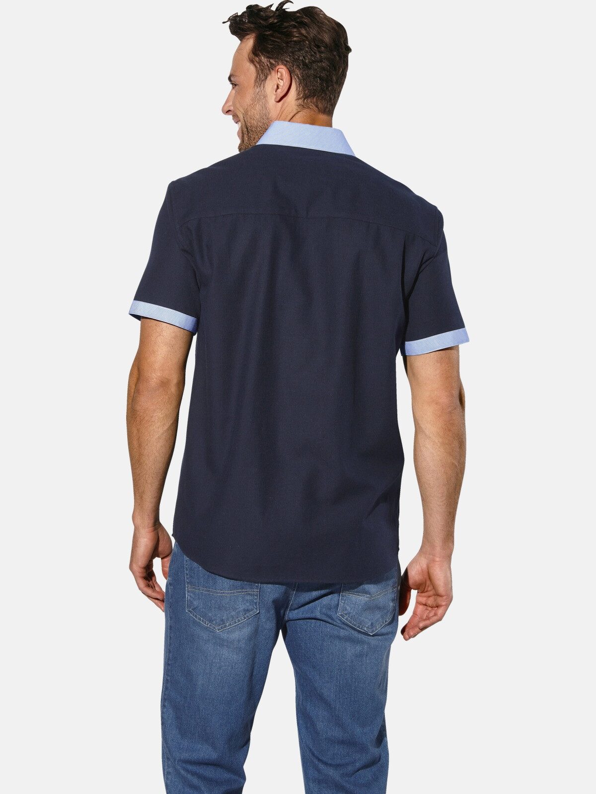 Babista Kurzarmhemd FLOREVETTO mit raffinierten Kontrasten günstig online kaufen