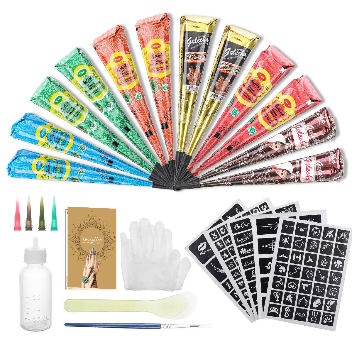 NASUM Kindertattoo Tattoo Cream Set mit Handbuch und Motiven, kreative, temporäre Tattoos – ideal für Anfänger und Profis.
