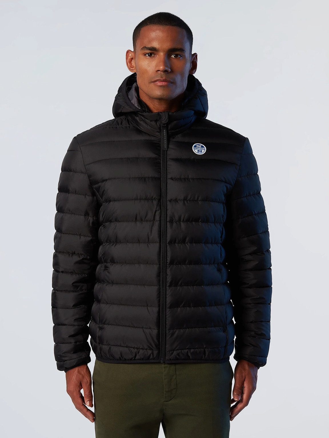 North Sails Winterjacke Winter-Steppjacke Sky Hoodie Jacket (wasserdicht) schwarz Herren