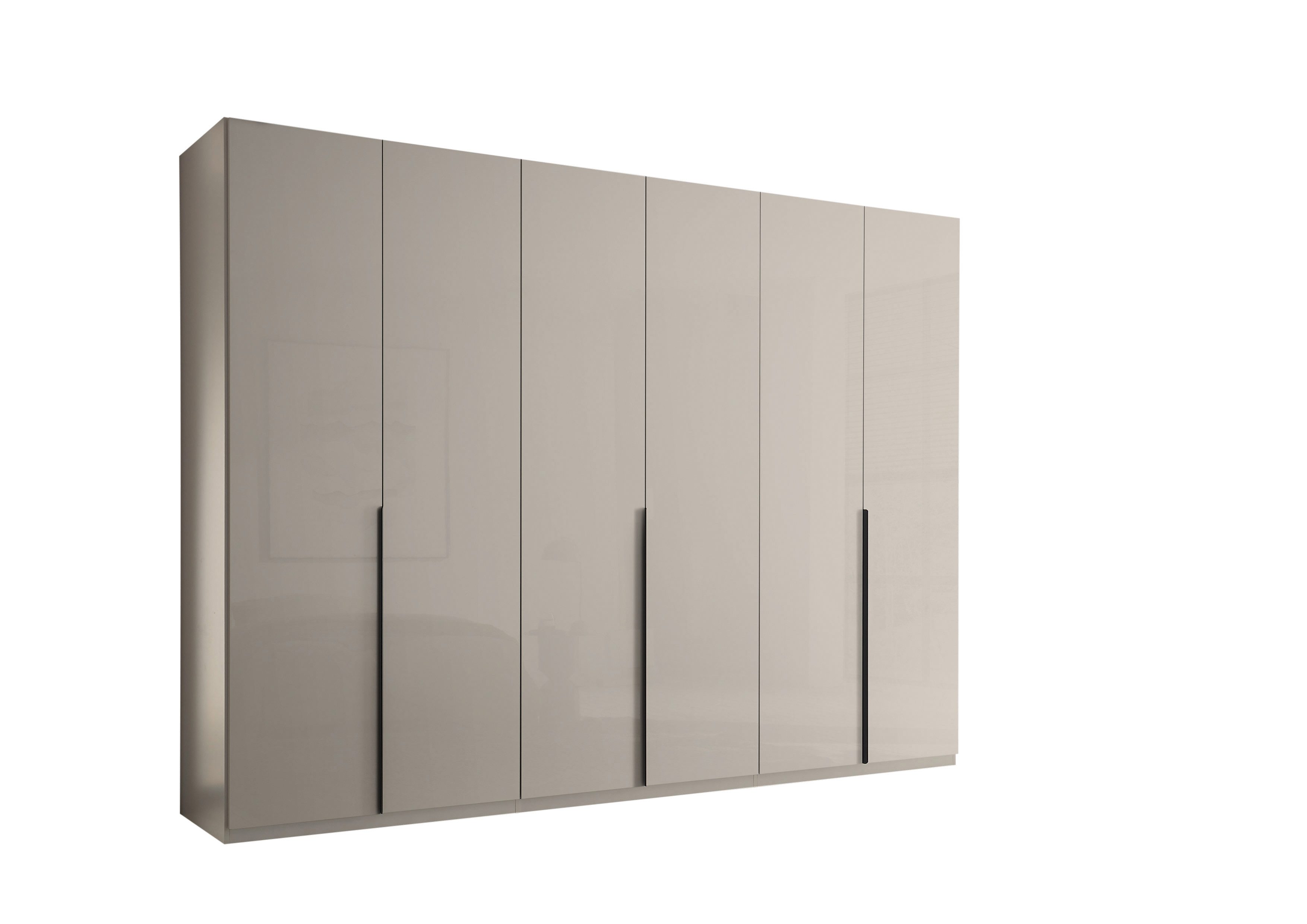 möbel-direkt.de Kleiderschrank Luxus in Kashmir (komplett, 1-St., Drehtürenkleiderschrank) Hochglanz, Hoteleinteilung, Schubkastencontainer