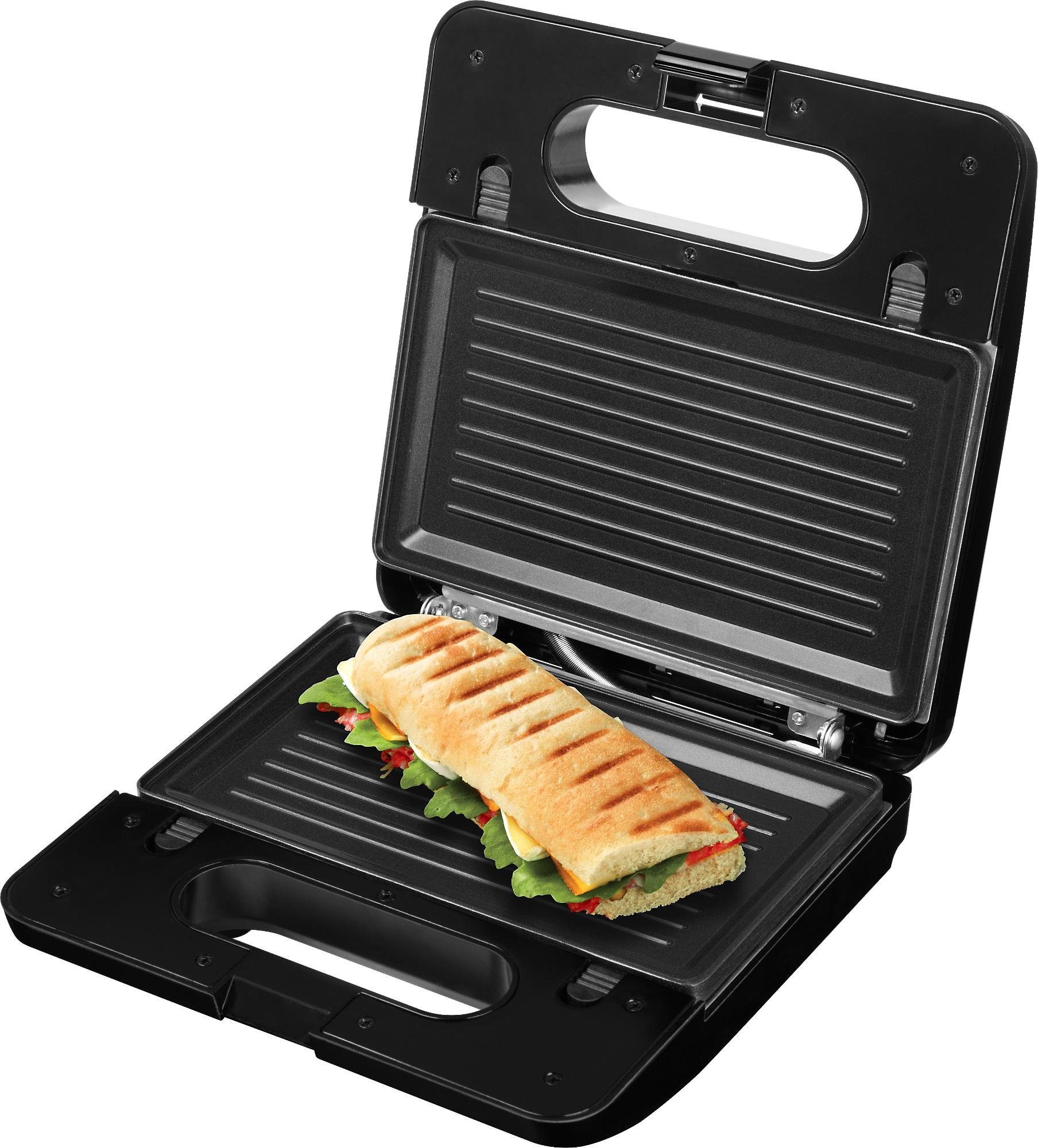 750 3in1 Platten Sandwichmaker 3173 ECG austauschbarer 3 W, Sätze S Triangle,