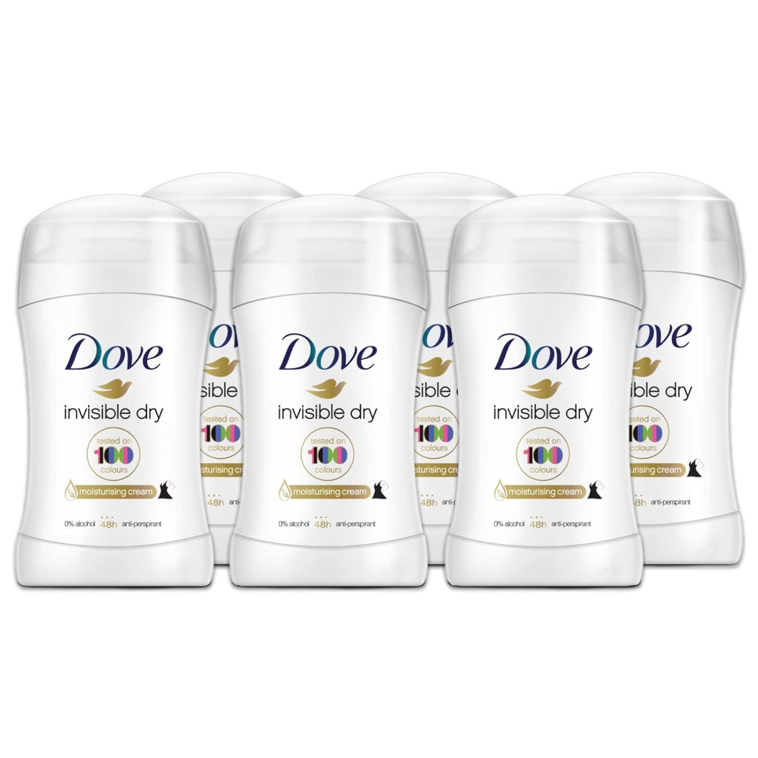 DOVE Deo-Stift 6 Set Dove Invisible Dry Deo Stick Antitranspirant, 6-tlg.