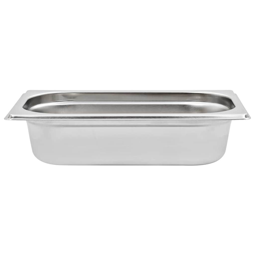 vidaXL Thermobehälter Gastronormbehälter 8 Stk. GN 1/4 65 mm Edelstahl, Elstahl, 8x Gastronormbehälter GN-Behälter Gastronorm Edelstahl GN 1/4 65 mm – Bild 5 von 5