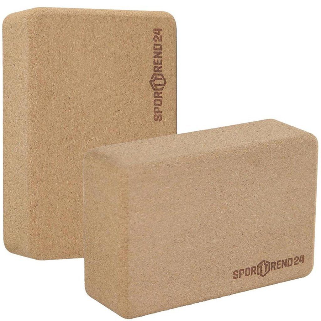 Sporttrend 24 Yogablock 2 x Yoga Block Kork