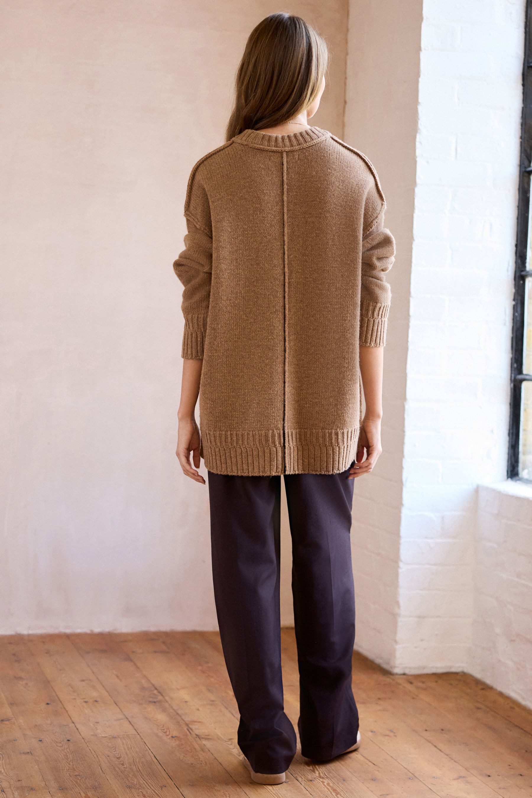 Next Strickpullover Premium Feinstrickpullover aus 100 % günstig online kaufen