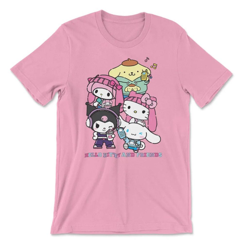 Hello Kitty T-Shirt And Friends Stacked Gang T-Shirt