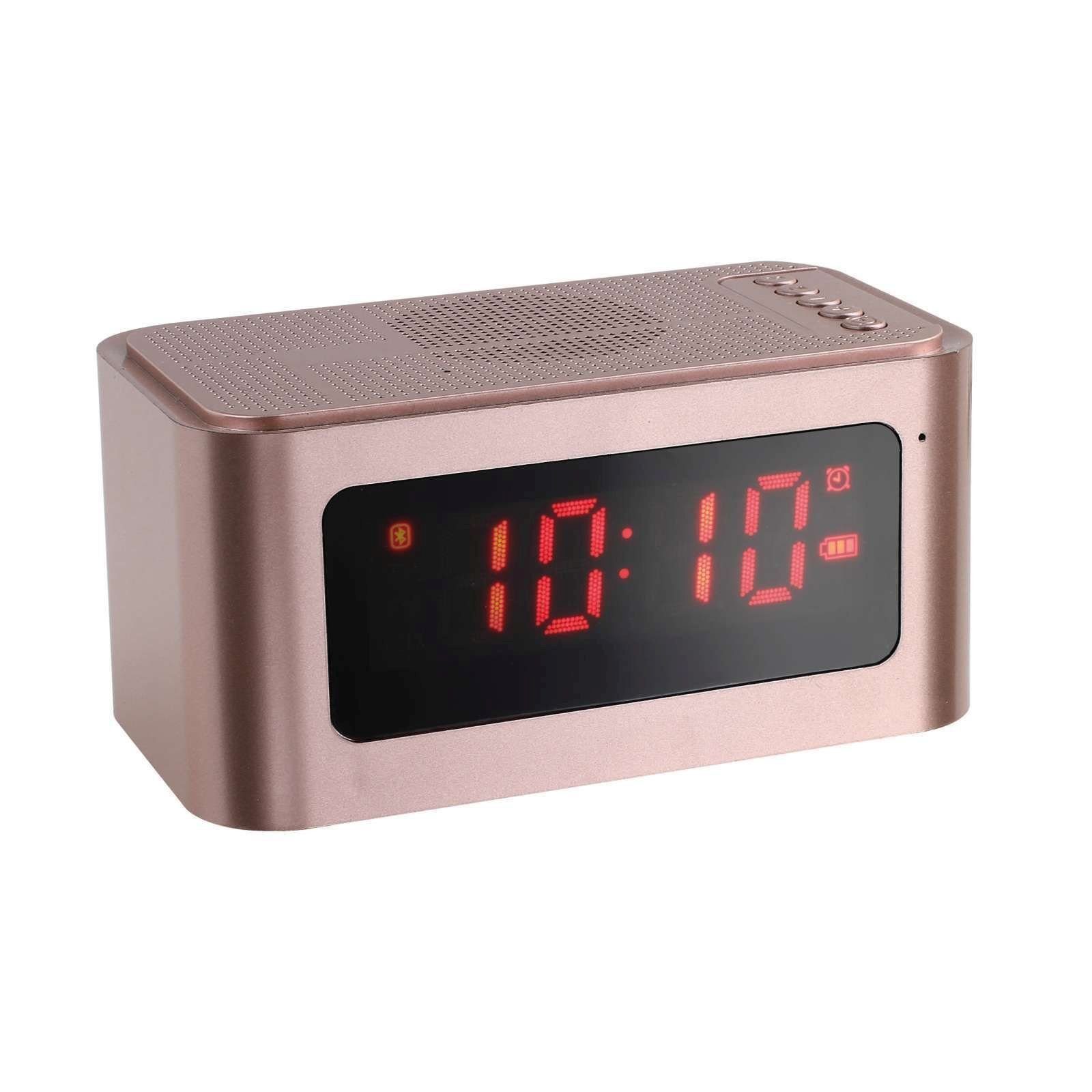 LIVOO Radiowecker ClipSonic Alarm digital Lautsprecher USB Radiowecker TES186P bluetooth
