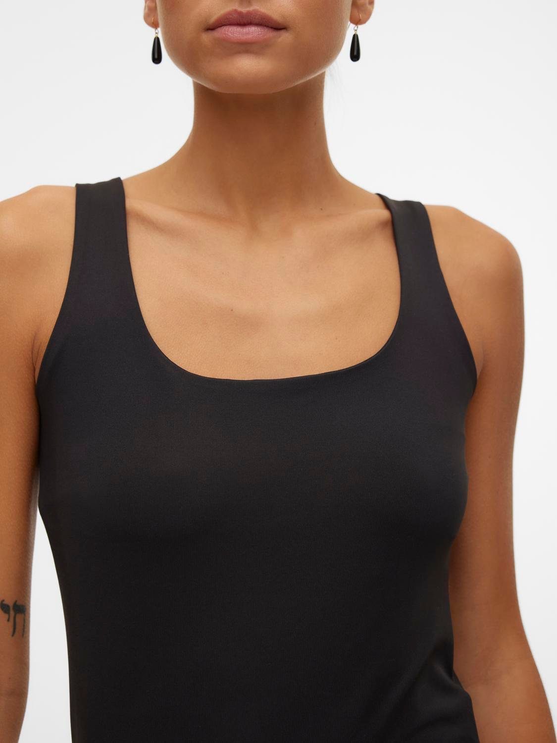 Vero Moda Shirttop VMMILLION SL SQUARE TOP 2-WAY JRS NOOS Materialmix, regular fit