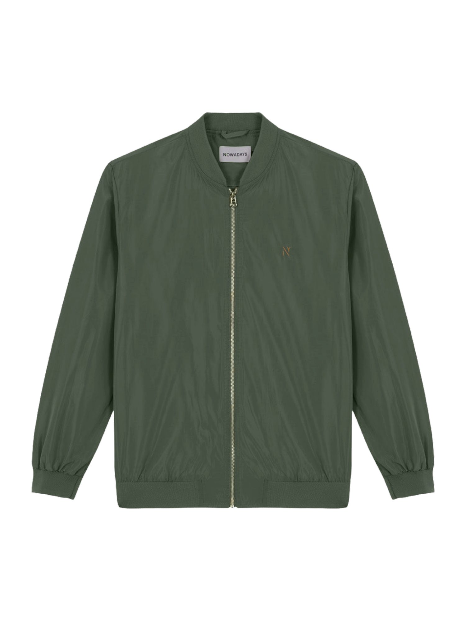 NOWADAYS Outdoorjacke grün,Outdoor,Polyester,Unifarben,Rundhals,Lang,Regular Fit