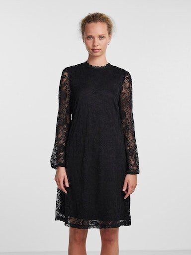 pieces Spitzenkleid PCOLLINE LS LACE NOOS DRESS BC