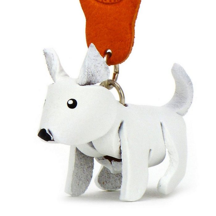 Monkimau Schlüsselanhänger West Highland Terrier Schlüsselanhänger Leder Tier Figur (Packung)