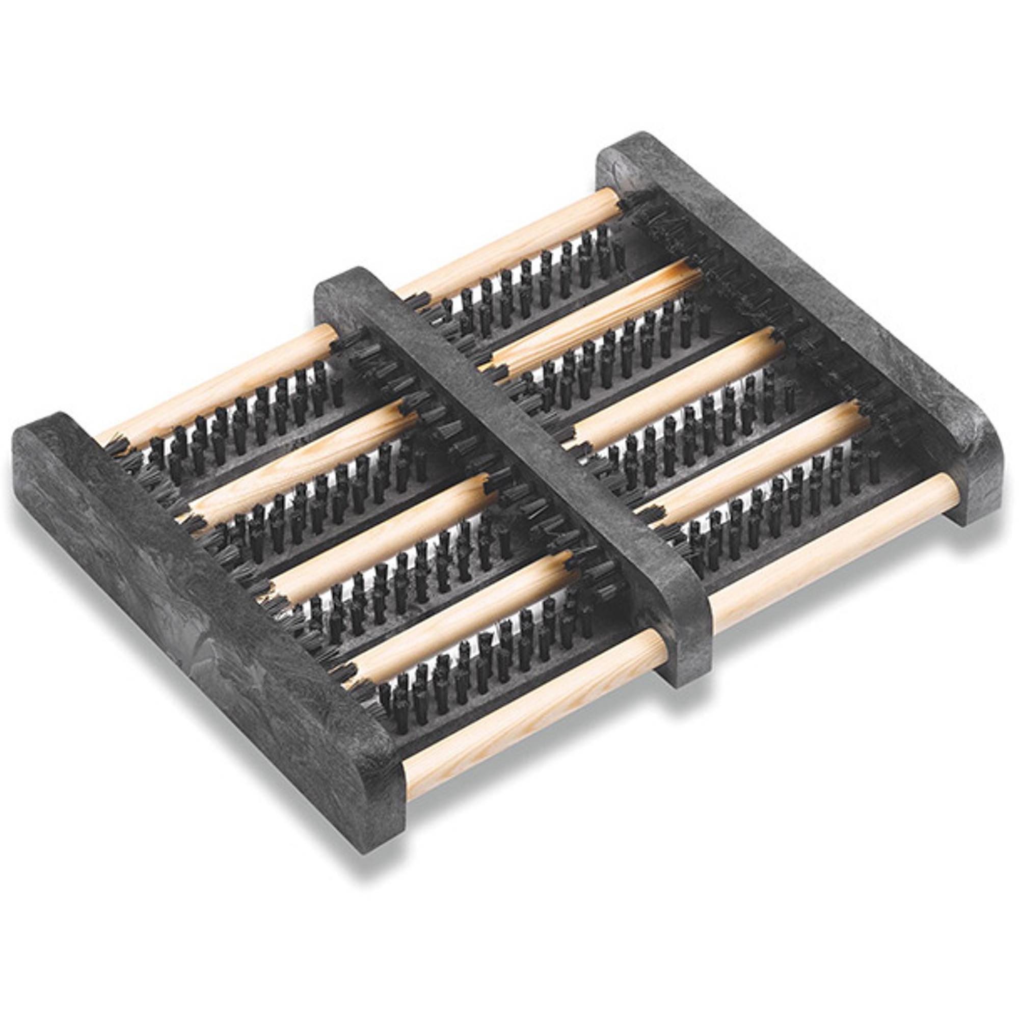 Entrando Schuhputzbürste Schuhabstreifer, Schuhe, kräftige und robuste Bürsten, rutschfest, pflegeleicht