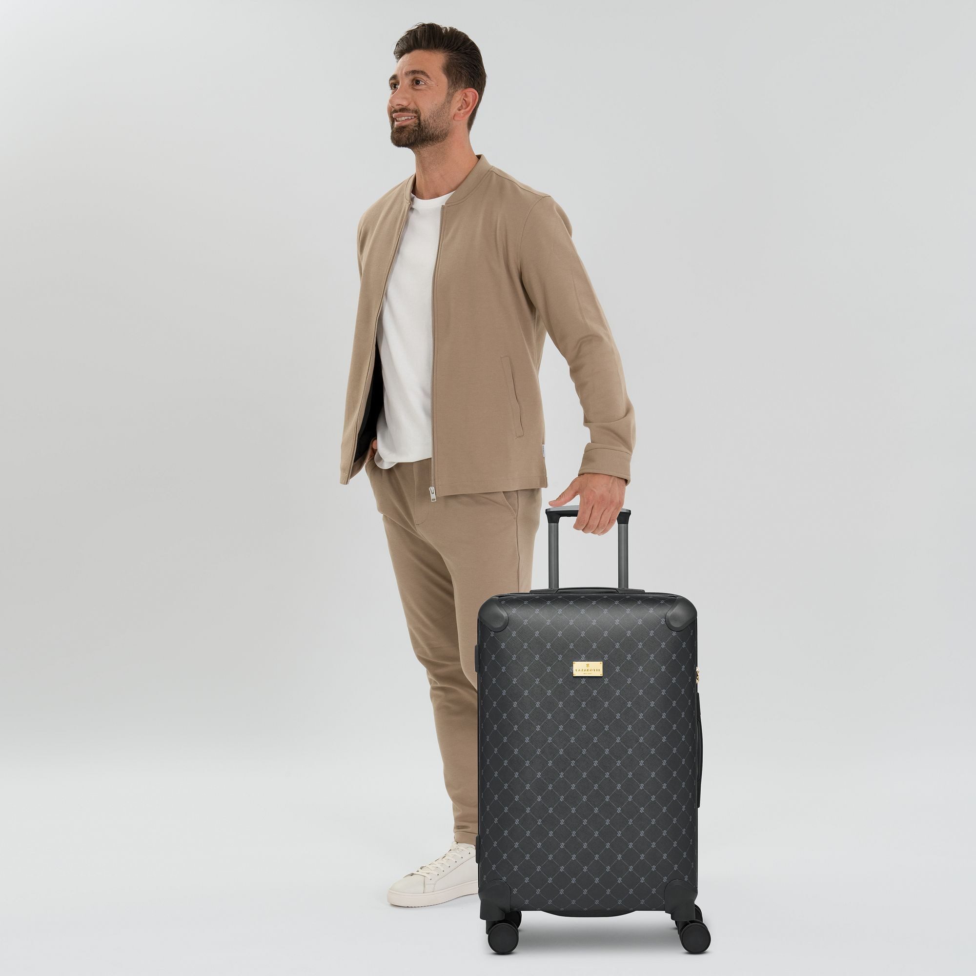 Lazarotti Hartschalen-Trolley Palermo, 4 Rollen, Polypropylen, PVC