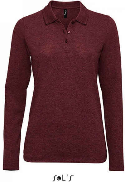 SOLS Langarm-Poloshirt Damen Long-Sleeve Piqué Polo Shirt Perfect