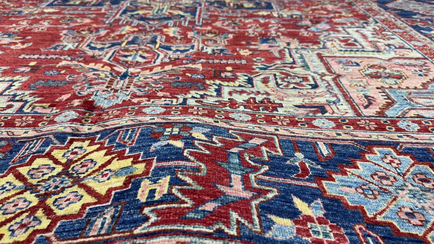 Rug Studios Teppich ZIEGLER KAZAK-ORIGINAL HANDGEKNÜPFT, Rechteckig, Höhe: 8 mm, Handgefertigt, 248 x 269 cm, Rot