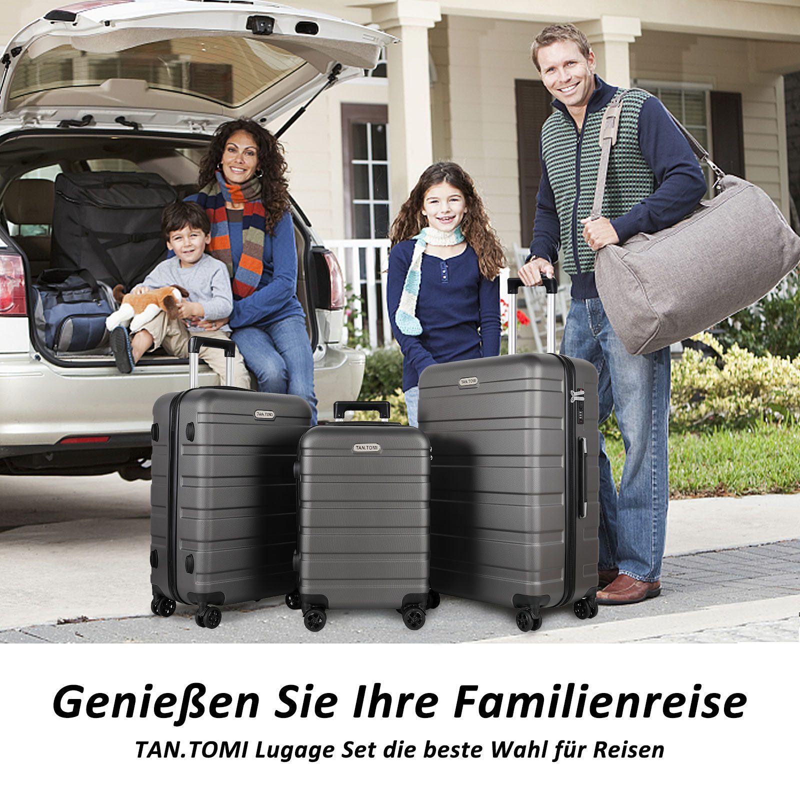 TAN.TOMI Handgepäckkoffer Koffer Hartschale Leicht Reisekoffer ABS Geräumig günstig online kaufen