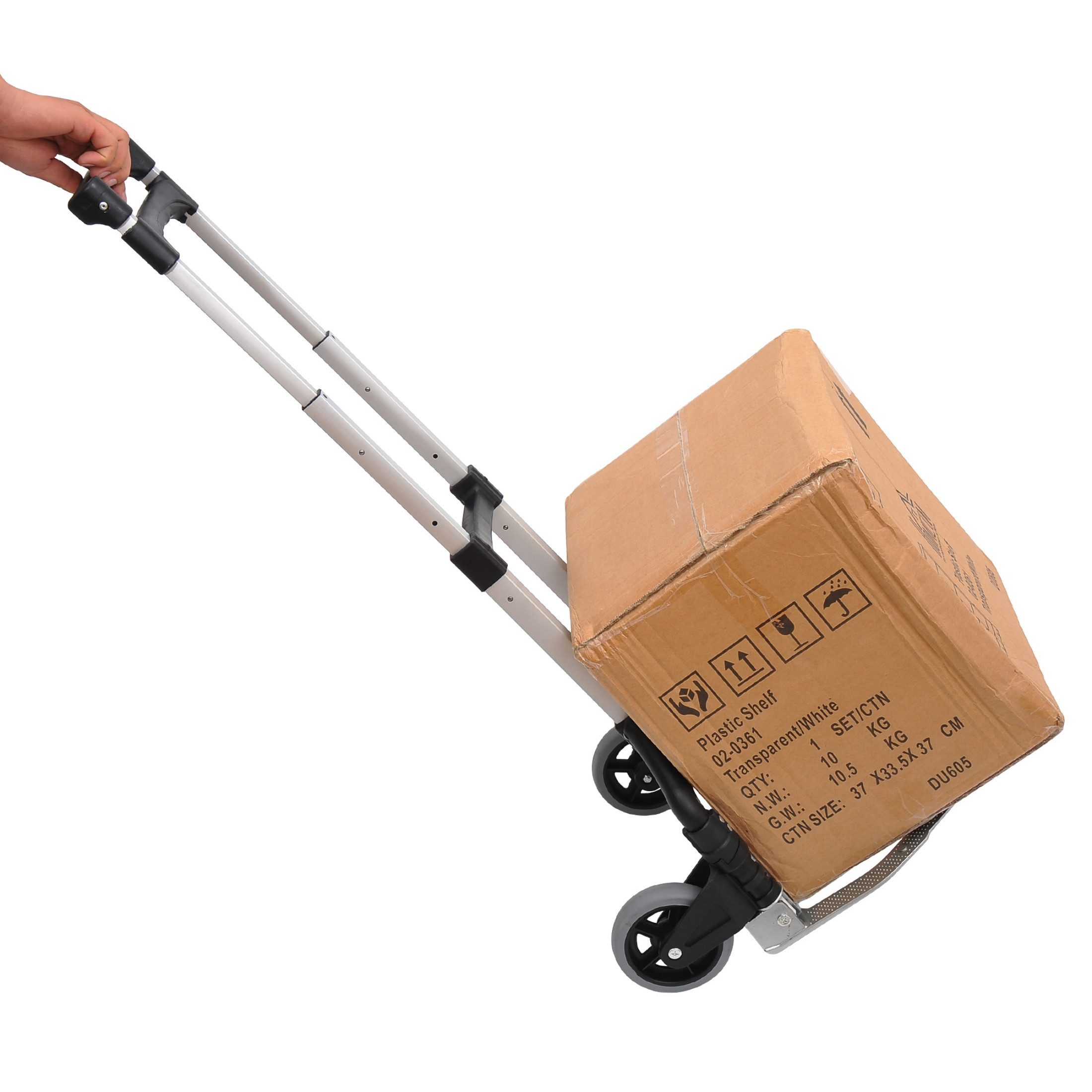 Blossom Sackkarre Alu Handwagen Transportkarre Klappbar Handkarre Höhenverstellbar, Alu Sackkarre klappbar, Transportkarre aus Aluminium 70 kg Tragkraft