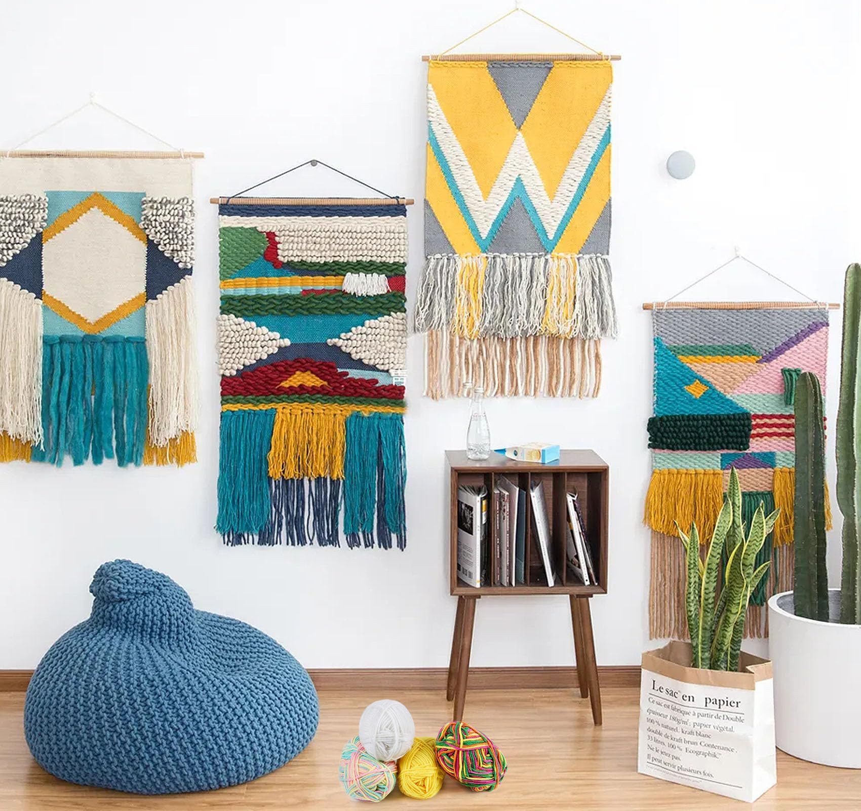 CLTYQ Lernspielzeug Webrahmen Kinder, Schul-Webrahmen, Holz Webstuhl Set, W günstig online kaufen