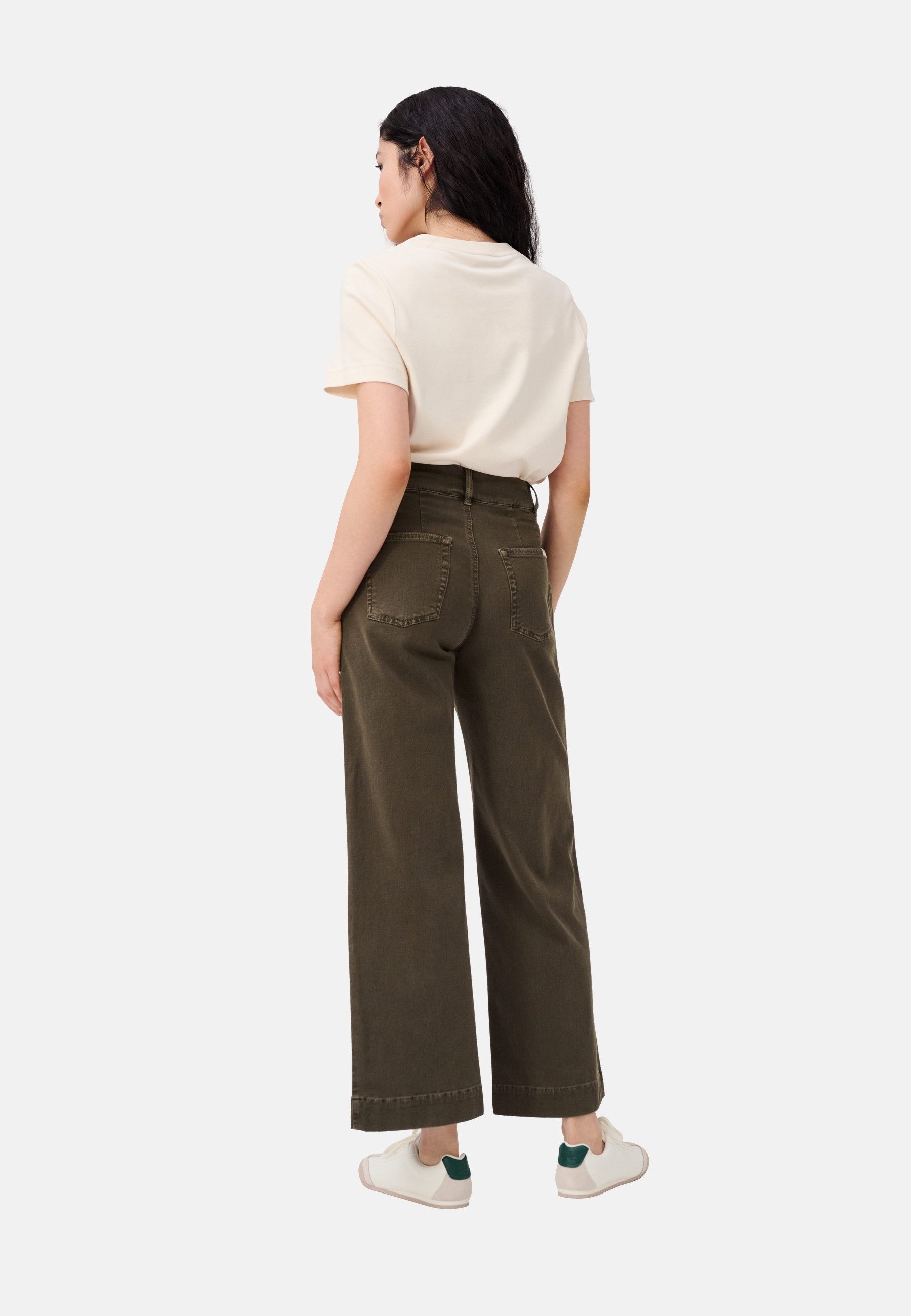 ITEM m6 Relaxhose Loose Panama Pants Hohe Taille, super elastisch, Eingrifftaschen, Alltag und Freizeit