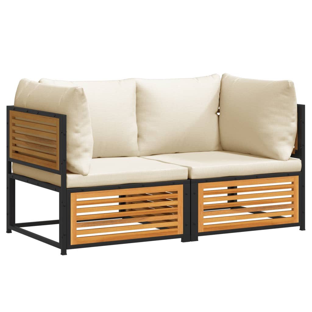 vidaXL Gartenlounge-Set 2-tlg. Garten-Sofa-Set mit Kissen günstig online kaufen