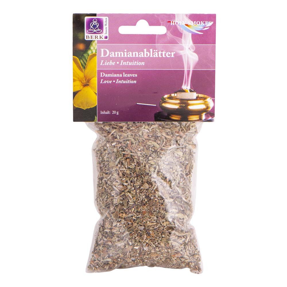 Berk Räucherstäbchen-Halter Holy Smokes - Damianablätter 20g