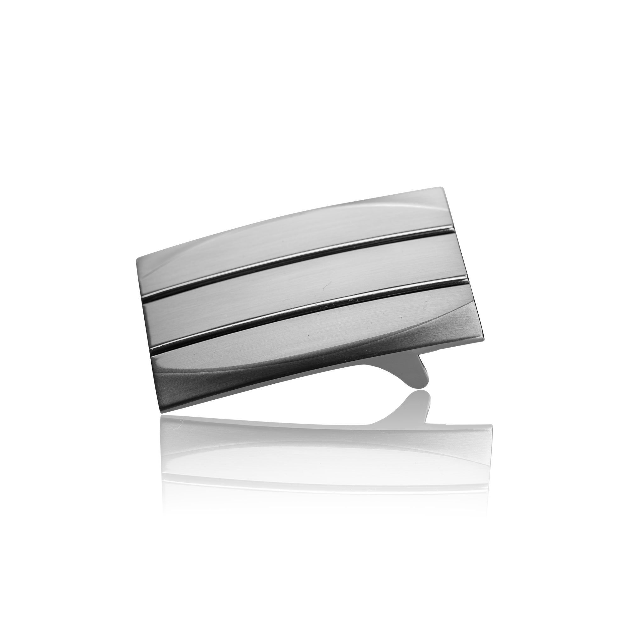 FREDERIC HERMANO Gürtelschnalle 35mm Zamak Silber - Buckle Lineo - 328807530020