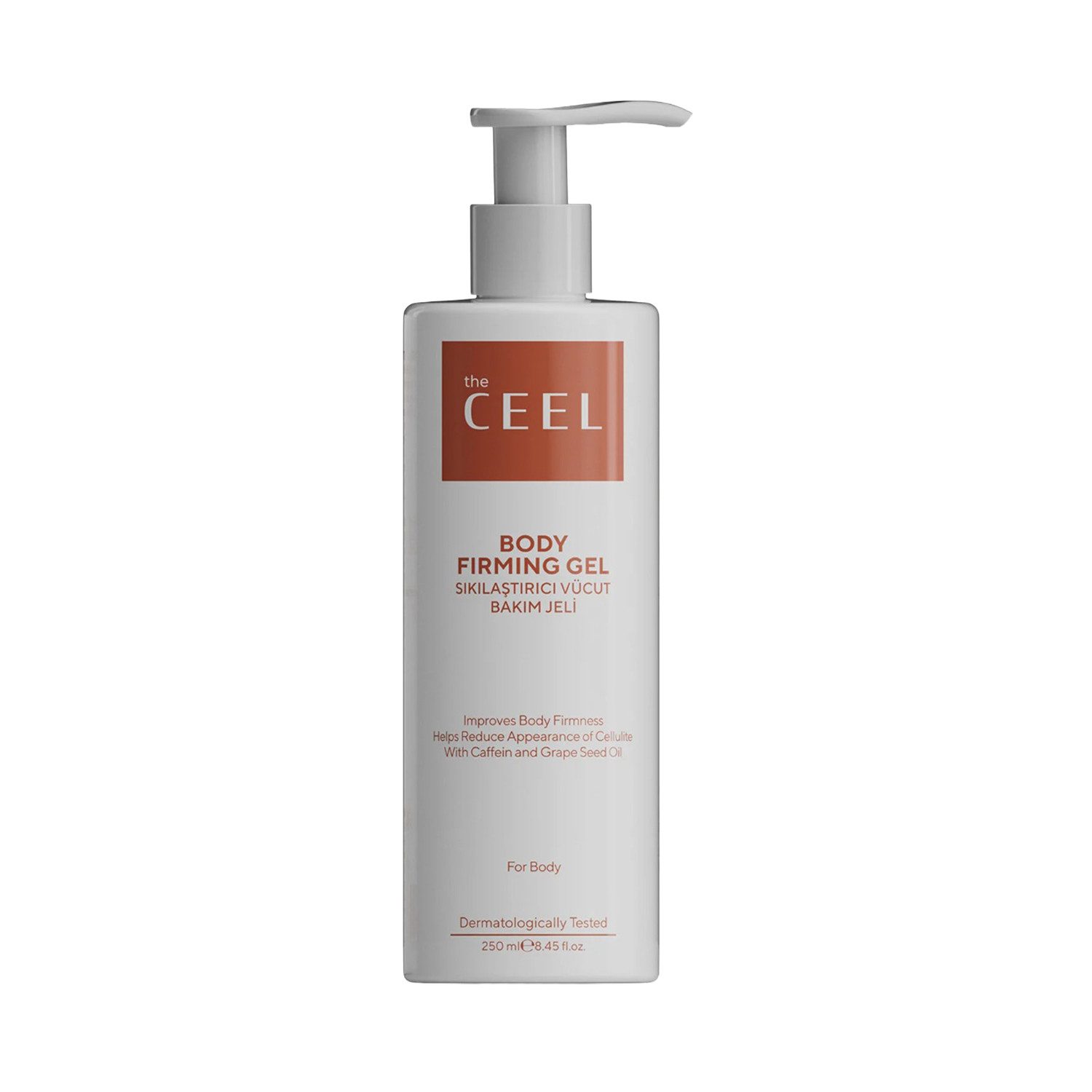THE CEEL Straffungspflege Straffendes Körperpflege Gel-250 ml Koffein Traubenkernöl Vitamin E, Straffendes Körperpflegegel