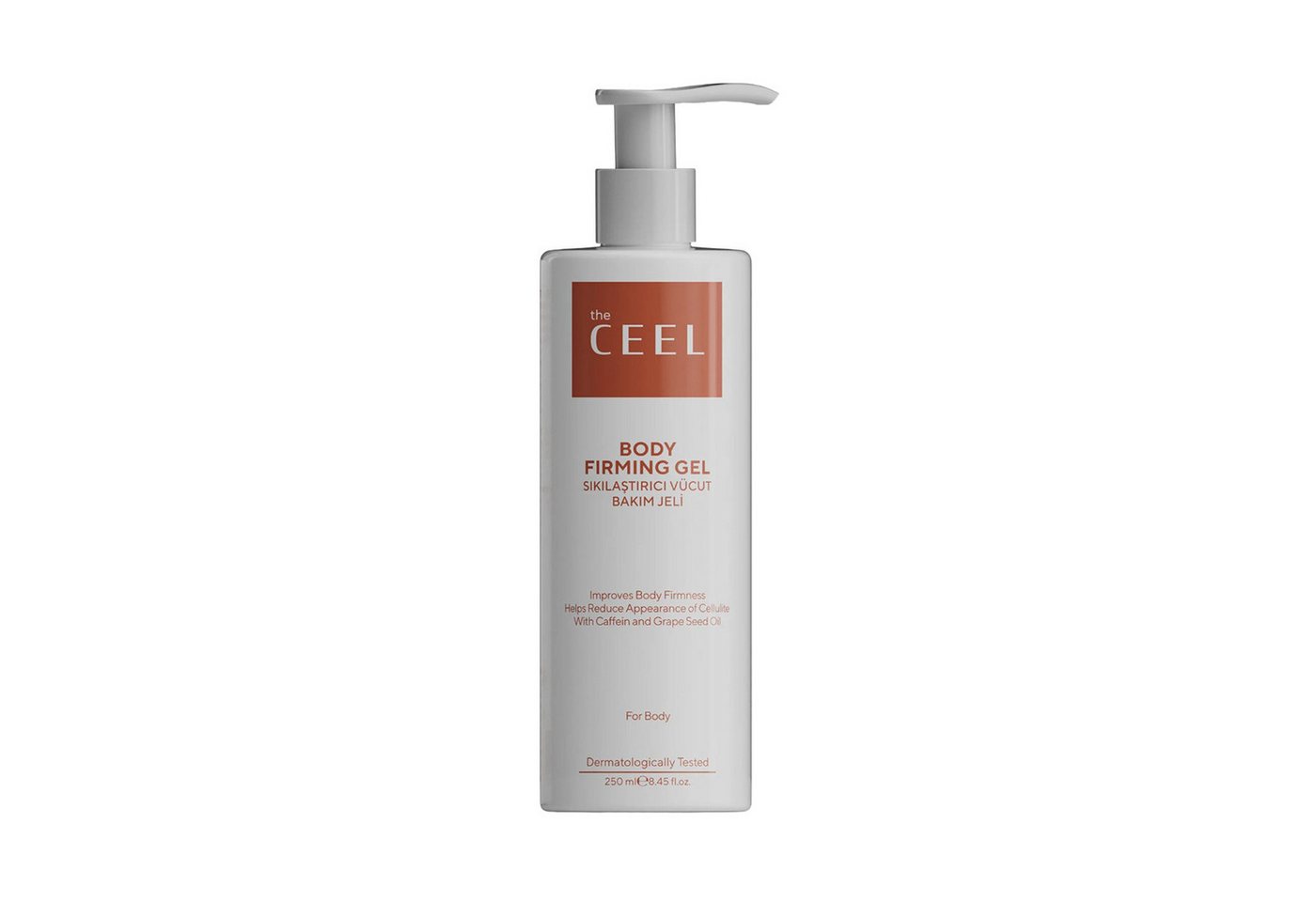 THE CEEL Straffungspflege Straffendes Körperpflege Gel-250 ml Koffein Traubenkernöl Vitamin E, Straffendes Körperpflegegel